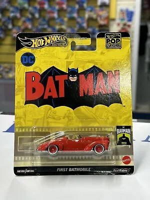 Buy Hot Wheels Premium Pop Culture DC Batman First Batmobiles • 11.99£