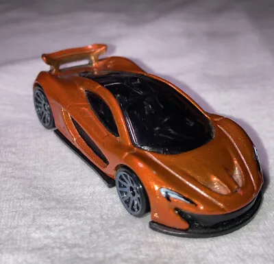 Buy Hot Wheels McLaren P1 Metallic Orange Loose 2014 HW Exotics Great Car See Photos • 5.70£