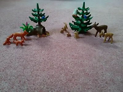 Buy Playmobil Woodland Animals Forest Wildlife: Trees Deer Rabbits Foxes Hedgehogs • 16.50£