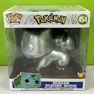 Buy ⭐️ SILVER BULBASAUR 454 Pokémon ⭐️ Funko Pop 10inch Jumbo Figure ⭐️ BRAND NEW ⭐️ • 51£