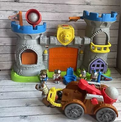 Buy Fisher Price Little People Mighty Kings Castle W/ Sounds Figures Catapult • 24.99£
