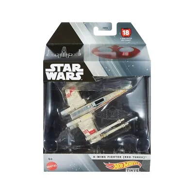 Buy Hot Wheels Star Wars Starships - 1/50 X-Wing Fighter Red Three Metal Ship • 41.10£