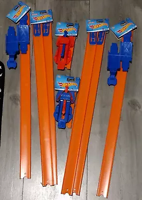Buy Hot Wheels Track Lot 2 Loop Builders 2 Launchers 2 Sets Straight 24  Red + Blue • 21.73£