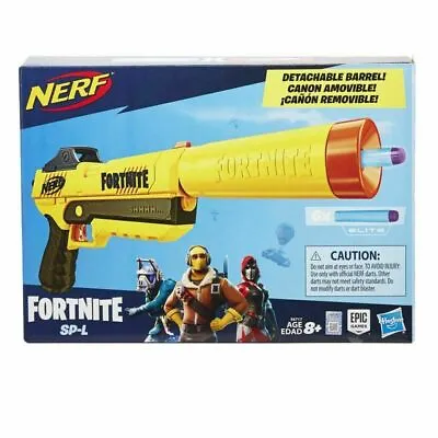 Buy Nerf Fortnite SP L Blaster Toy Gun Yellow Hasbro Detachable Barrel Darts Inc • 18.99£