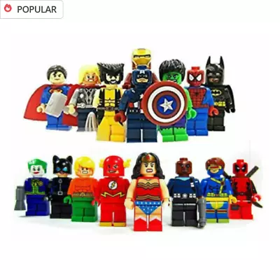 Buy Marvel Avengers Super Heroes 16Pcs Mini Figures Dc Set Fit Lego Gift  New UK • 12.85£