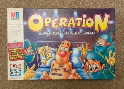 Buy MB Operation Vintage Board Game 2004 Hasbro Complete Tested Working  • 9.95£