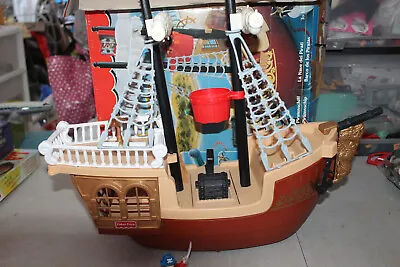 Buy Vintage Fisher Price Great Adventures Pirate Ship With Figures, Accessories Box • 138.95£