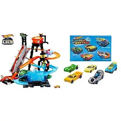 Buy Hot Wheels FTB67 City Gator Car Wash Connectable Play Set With Diecast And Mini • 167.99£