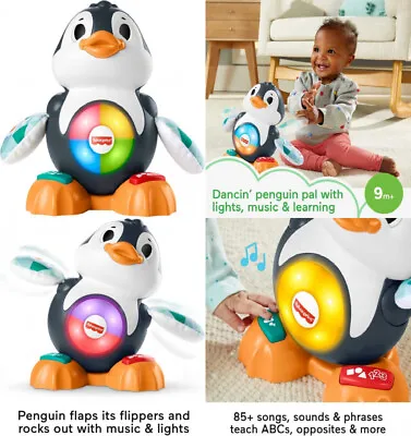 Buy Fisher-Price Linkimals Cool Beats Penguin, Interactive Toys For 9 Multicolor  • 24.88£