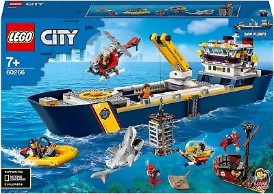 Buy LEGO City Ocean Exploration Ship 60266 Children's Toys Assembly Toys C • 179.40£