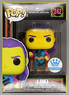 Buy #242 Loki Blacklight - Marvel Thor Ragnarok Funko POP With POP Protector • 16.99£