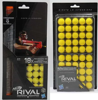 Buy Nerf Rival-Zeus-Apollo Foam Ball Refill Choose: B1594 Charger 18x.50x • 22.48£