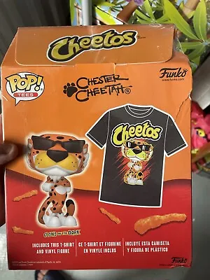Buy Funko Pop Cheetos Chester Cheetah Glow In Dark Size XL Rare Tee And Pop ! Read . • 29.95£