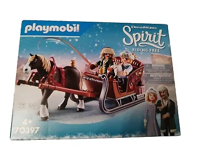 Buy Playmobil Spirit Riding 70397 Winter Sleigh  Horse & Carriage New • 23.99£