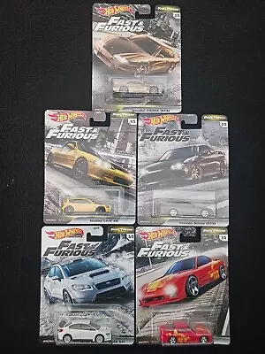 Buy Hot Wheels Car Culture Fast & Furious Fast Tuners Set Of 5 Real Riders Premium  • 59.99£