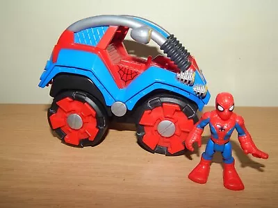 Buy Imaginext Super Heroes Spiderman Figure With Stunt Buggy • 8£
