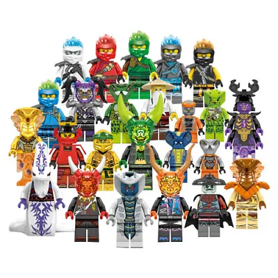 Buy Set Of 24 Pcs Ninjago Mini Figures Kai Jay Sensei Wu Master Building Blocks Toys • 9.99£