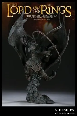 Buy Gandalf Vs. Balrog Duel Of Light And Fire Diorama Fake Bronze Statue SIDESHOW • 553.43£