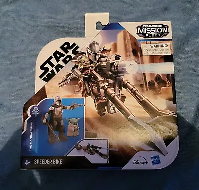 Buy Star Wars Mission Fleet Speeder Bike Hasbro The Mandalorian Grogu Figures Toys • 9.99£
