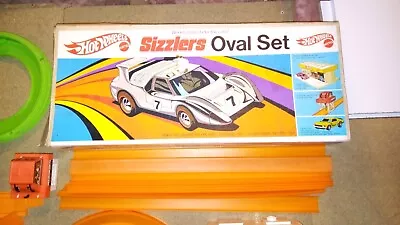 Buy Vintage Hot Wheels Sizzlers Oval Track , High Winder And Speed Brake. ( No Car ) • 45£