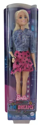 Buy Mattel GXT03 Barbie Big City Big Dreams Doll Blonde With Jeans Jacket Star Skirt • 16.31£