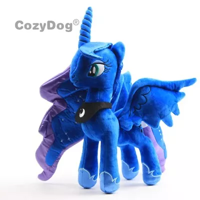 Buy Luna Nightmare Moon Plush Toy Blue Unicorn Horse Stuffed Animal Cartoon Doll 12' • 19.19£