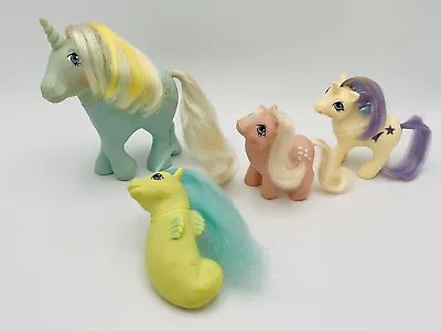 Buy MLP G1 Lot Of 4 Customizable Baby Glory Sea Shimmer Cotton Candy Sunbeam • 17.29£