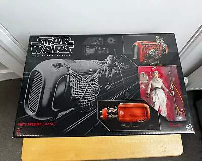 Buy Star Wars Black Series Rey's Speeder Vehicle & 6 Inch Figure Toy • 49.99£
