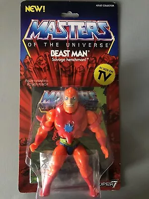 Buy Masters Of The Universe Super 7 Filmation Beast Man Figure New! • 35£