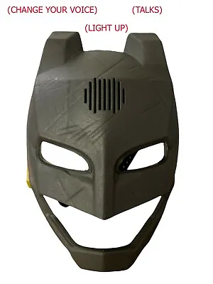 Buy Dawn Of Justice Batman Voice-Changer Light UP Talking Helmet 2015 Mattel • 12£