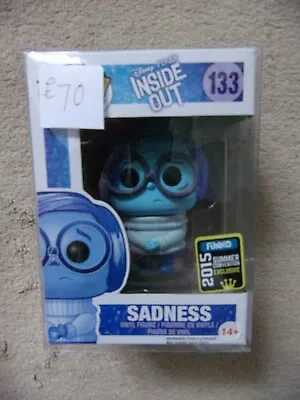 Buy SADNESS  #133 INSIDE OUT Figure Funko + Pop Protector Pixar Disney 2015 Exc • 70£