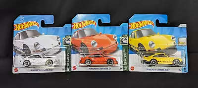 Buy Hot Wheels Pack Of 3 Porsche 911 Carrera Rs 2.7 Models. White, Orange And Yellow • 9.99£