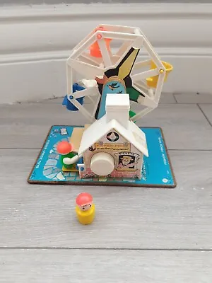 Buy Vintage Fisher Price Music Box Ferris Wheel With Figure Working 1966 • 24.99£