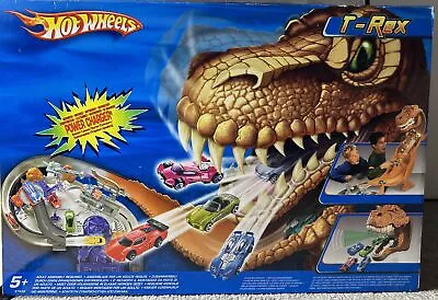Buy Hot Wheels T-Rex Dinosaur Playset Motorized Power Charger BRAND NEW SEALED 2005 • 45£