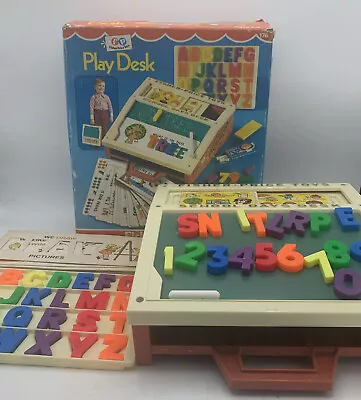 Buy Vintage 1972 Fisher Price Schools Days Play Desk Retro Magnetic Toy Education • 16.95£