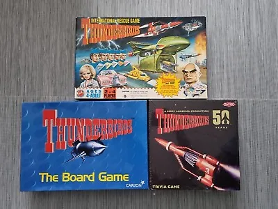Buy 3 Thunderbirds Board Games International Rescue & Trivia Vintage Complete Rare • 29.99£