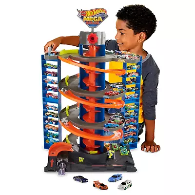 Buy BRAND NEW Hot Wheels City Mega Garage Playset Toy Cars Storage Parking Track Car • 54.99£