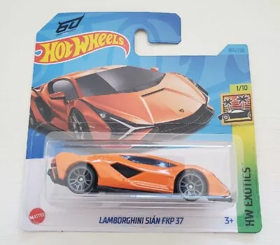 Buy Hot Wheels Lamborghini Sian FKP 37 6.5L V12 Hybrid Toy Car Diecast 1:64 In Box • 8.95£