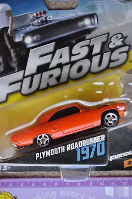 Buy Fast And Furious Die Cast - Furious 7 -  1970 Plymouth Roadrunner - 1:64 Diecast • 14.99£
