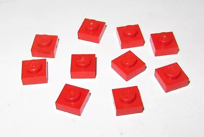 Buy X10 Lego 3024 1x1 Stud Plate RED - Free P&P • 2.50£