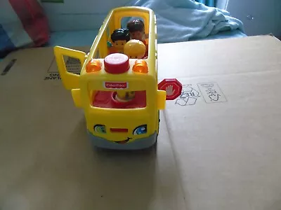 Buy Vintage Fisher Price Talking School Bus With Music Lights And 4 People • 5.55£