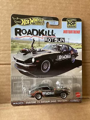Buy HOT WHEELS DIECAST Roadkill Rotsun Custom ‘71 Datsun Damaged Box See Description • 0.99£