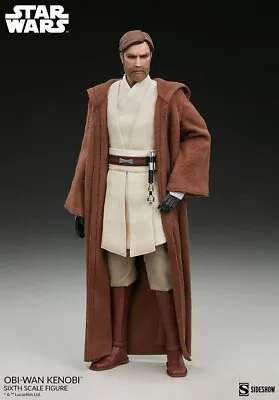 Buy Star Wars The Clone Wars 1/6 Obi-Wan Kenobi Action Figure Sideshow Collectibles • 299.99£