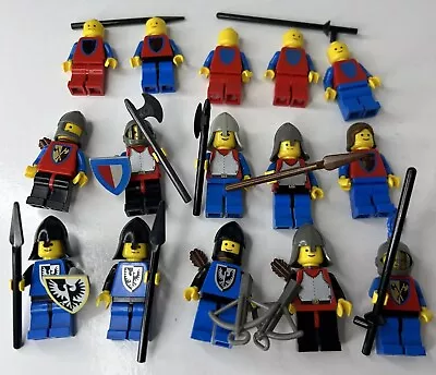 Buy LEGO Vintage Castle Knights Minifigure Bundle Joblot 1990s Black Falcon Weapons • 39.99£