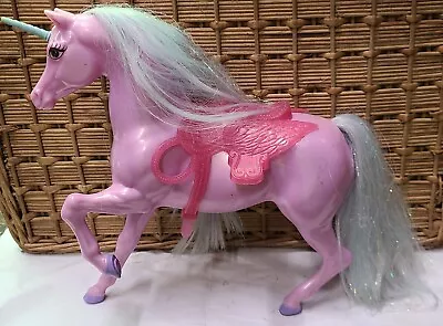 Buy 2001 Barbie Swan Lake Purple Unicorn Horse Purple Glitter • 41.30£