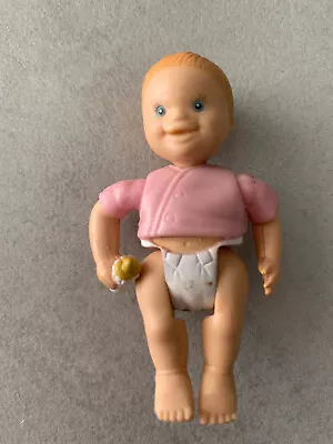 Buy Fisher Price 1998 Dolls House Baby Doll With Bottle 2.5 Inches • 4.99£