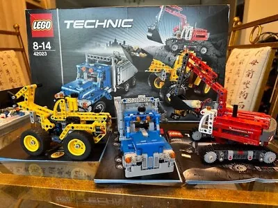 Buy LEGO Technic 42023 Construction Crew 3 Vehicles-Lorry + 2 Diggers Complete Set  • 30£