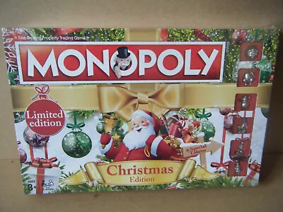 Buy Monopoly  CHRISTMAS EDITION  Limited Edition. By Hasbro 2018. New & Sealed. • 24.99£