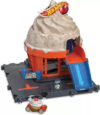 Buy Hot Wheels City Track Set With 1 Hot Wheels Car, Track Play That Connects To Ot • 18.99£