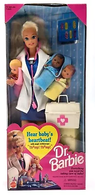 Buy 1995 Dr. Barbie Doll With 3 Babies / Mattel 14309 / NrfB, Original Packaging Damaged • 56.57£